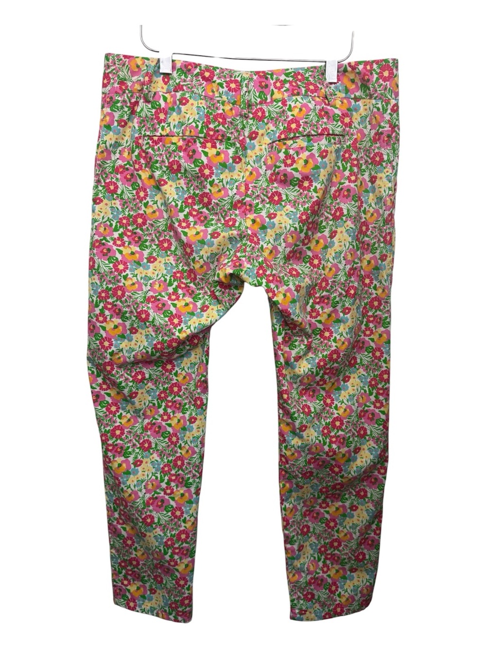 Lily Pulitzer Pants Womens 8 Ants On Parade Ditzy Floral Ankle Chinos Cotton Mid - Picture 3 of 12